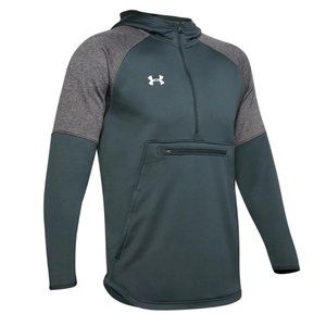 Men's Grey Under Armour Fleece Anorak Jacket